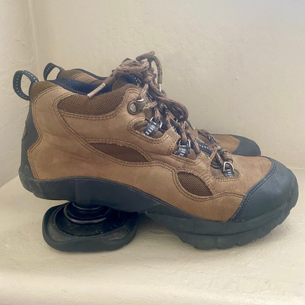 Z-Coil Hiking Boots Mens Size 8 Orthopedic Shoes Brown Leather Lace-Up - Picture 2 of 6